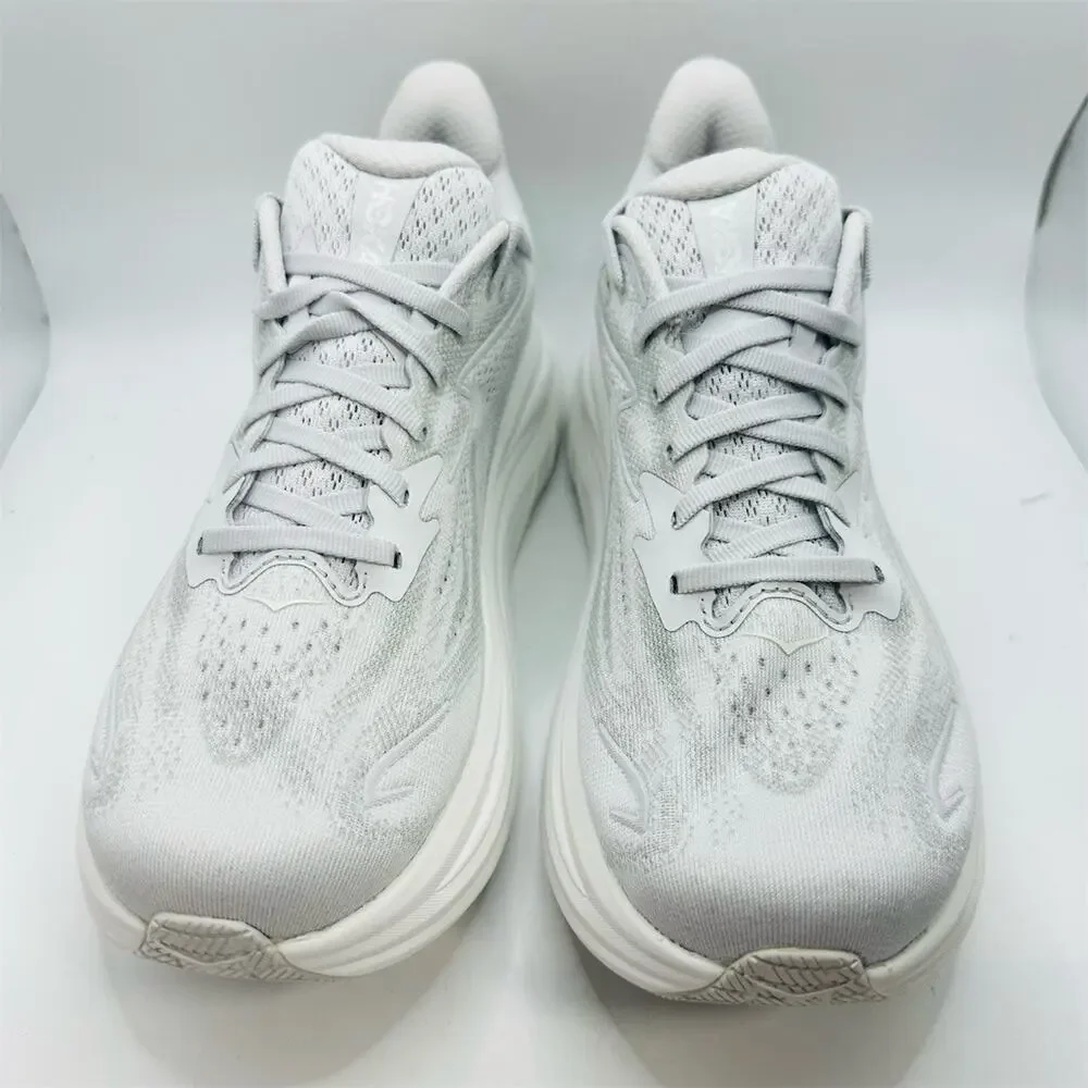 HOKA Clifton 10 White Light Grey | Women’s Size 9 B | New with Replacement Box
